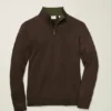 Camiseta de algodón y cachemira lavable con cremallera de un cuarto Camiseta de algodón y cachemira lavable con cremallera de un cuarto