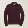 Camiseta de algodón y cachemira lavable con cremallera de un cuarto Camiseta de algodón y cachemira lavable con cremallera de un cuarto