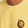Camiseta de cuello redondo de felpa elástica Camiseta de cuello redondo de felpa elástica