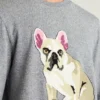 Camiseta de cuello redondo de felpa francesa Critter