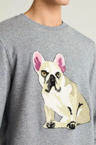 Camiseta de cuello redondo de felpa francesa Critter