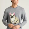 Camiseta de cuello redondo de felpa francesa Critter
