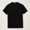 Camiseta de cuello redondo de lino para hombre