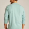 Camiseta de manga larga con bolsillo y cuello redondo de peso medio Camiseta de manga larga con bolsillo y cuello redondo de peso medio