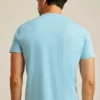 Camiseta de punto con efecto slub teñida en prenda y descolorida por el sol Camiseta de punto con efecto slub teñida en prenda y descolorida por el sol