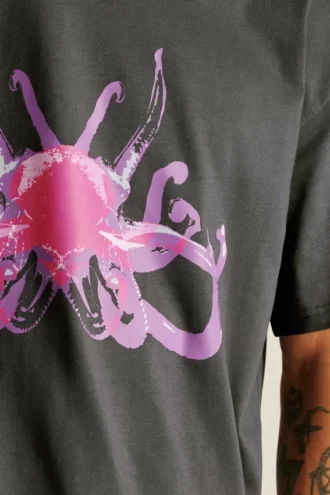 Camiseta gráfica de manga corta y corte holgado Fielder