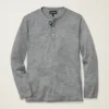 Camiseta Henley de lana merino suave y transpirable Camiseta Henley de lana merino suave y transpirable