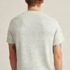 Camiseta Henley de lino de manga corta Camiseta Henley de lino de manga corta