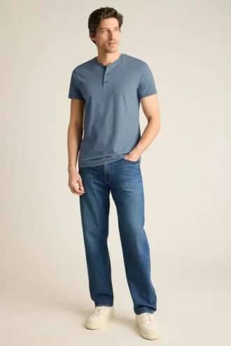 Camiseta Henley de manga corta Jetsetter Performance