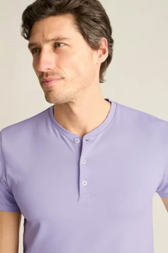 Camiseta Henley de manga corta Jetsetter Performance