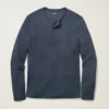 Camiseta Henley de manga larga de lujo Camiseta Henley de manga larga de lujo