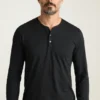 Camiseta Henley de manga larga Jetsetter Performance Camiseta Henley de manga larga Jetsetter Performance