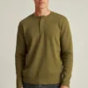 Camiseta Henley de tejido waffle Camiseta Henley de tejido waffle