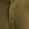 Camiseta Henley de tejido waffle Camiseta Henley de tejido waffle