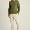 Camiseta Henley ligera de tejido waffle