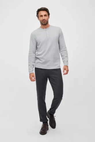 Camiseta Henley ligera de tejido waffle Camiseta Henley ligera de tejido waffle