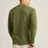 Camiseta Henley ligera de tejido waffle