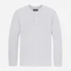 Camiseta Henley ligera de tejido waffle