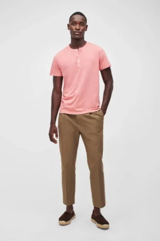 Camiseta Henley teñida