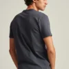 Camiseta Henley teñida en prenda
