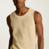 Camiseta sin mangas de malla de algodón Camiseta sin mangas de malla de algodón