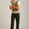 Chaleco de lana merino con diseño Fair Isle