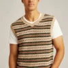 Chaleco de lana merino con diseño Fair Isle