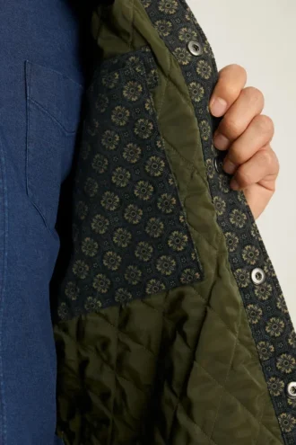 Chaqueta acolchada de pana para hombre | Ropa de abrigo de pana acolchada