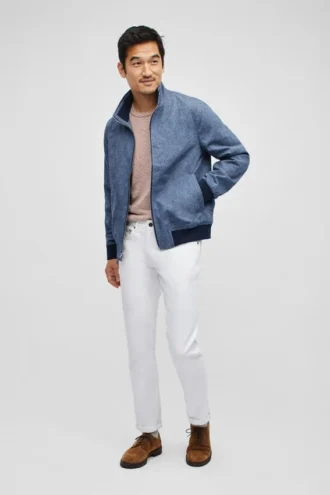 Chaqueta bomber de cambray