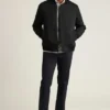 Chaqueta bomber ligera para hombre | Modelo acolchado con relleno de plumón Chaqueta bomber ligera para hombre | Modelo acolchado con relleno de plumón