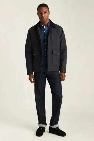 Chaqueta con forro de lana para hombre de Bonobos | Estilo lodge de lana italiana