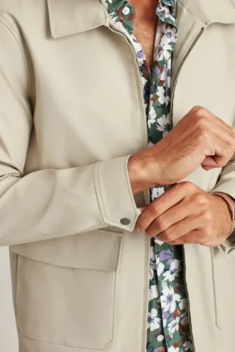 Chaqueta de algodón elástico