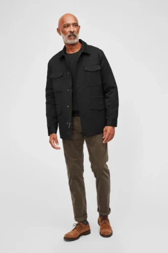 Chaqueta de campo de cuatro bolsillos
