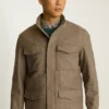 Chaqueta de campo de lana italiana con cuatro bolsillos Chaqueta de campo de lana italiana con cuatro bolsillos