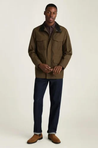 Chaqueta de campo para hombre de Bonobos | Ropa de abrigo de otoño de algodón encerado