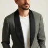 Chaqueta de esmoquin con cuello chal Chaqueta de esmoquin con cuello chal