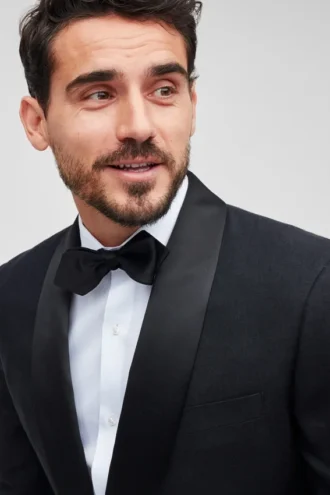 Chaqueta de esmoquin de lino italiano elástico Capstone