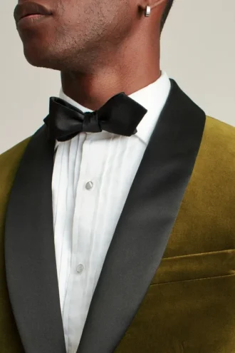Chaqueta de esmoquin de terciopelo elástico italiano