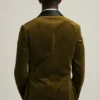 Chaqueta de esmoquin de terciopelo elástico italiano