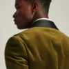 Chaqueta de esmoquin de terciopelo elástico italiano