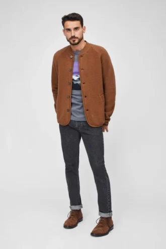 Chaqueta de felpa raglán