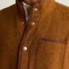 Chaqueta de forro polar de lana italiana