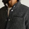 Chaqueta de forro polar de lana italiana