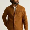 Chaqueta de forro polar de lana italiana