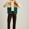 Chaqueta de forro polar de pelo largo