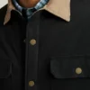Chaqueta de lona con forro de felpa Teddy