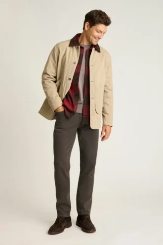 Chaqueta de lona para hombre de Bonobos | Ropa de trabajo de rancho con forro de franela