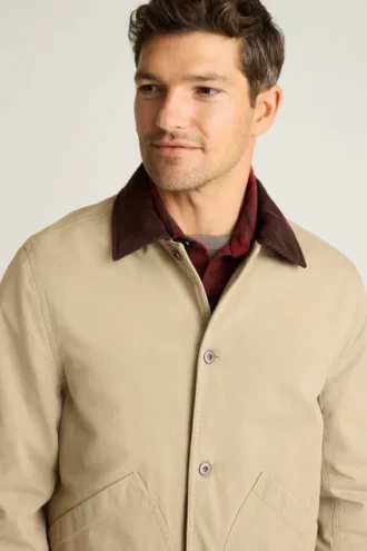 Chaqueta de lona para hombre de Bonobos | Ropa de trabajo de rancho con forro de franela