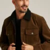 Chaqueta de pana con forro de sherpa
