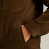 Chaqueta de pana con forro de sherpa
